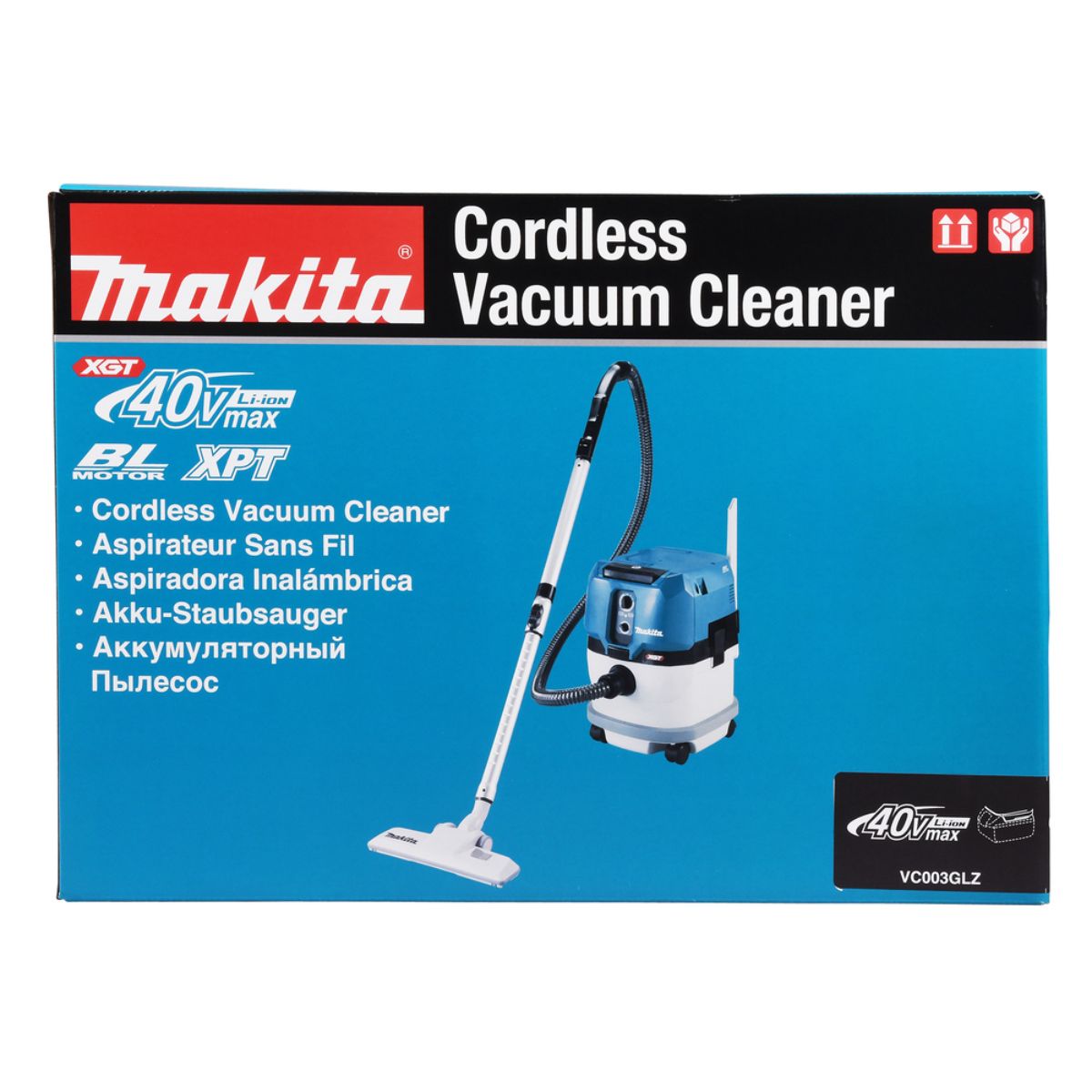 Makita Akku-Staubsauger 15L 40V max. Nass+Trocken (ohne Akku, ohne Ladegerät) VC003GLZ