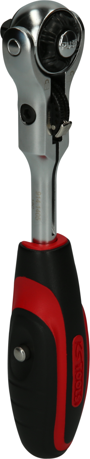 KS Tools 1/4" MODIFIX Mini-T-Griff-Schwenkkopf-Knarre, 72 Zahn