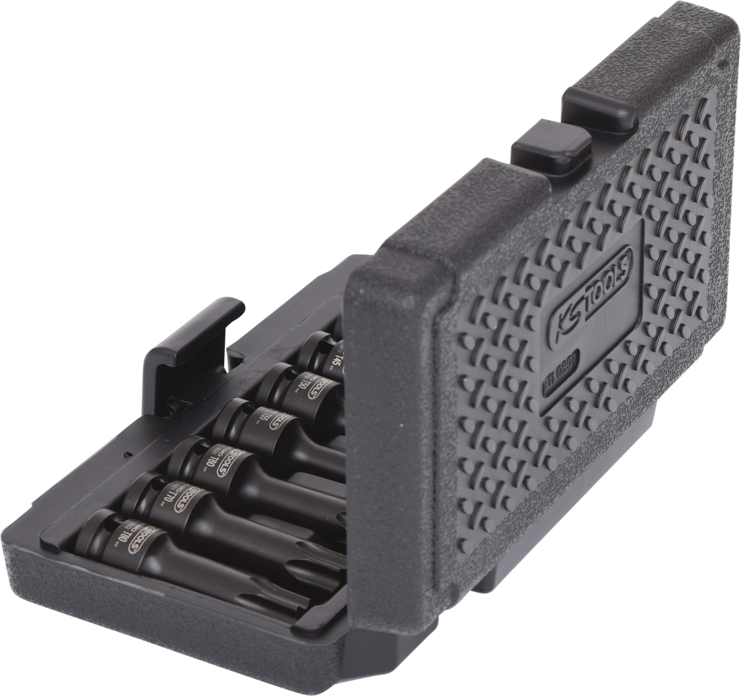KS Tools 1/2" Kraft-Bit-Stecknuss-Satz Torx, 8-tlg, T30-T80, lang