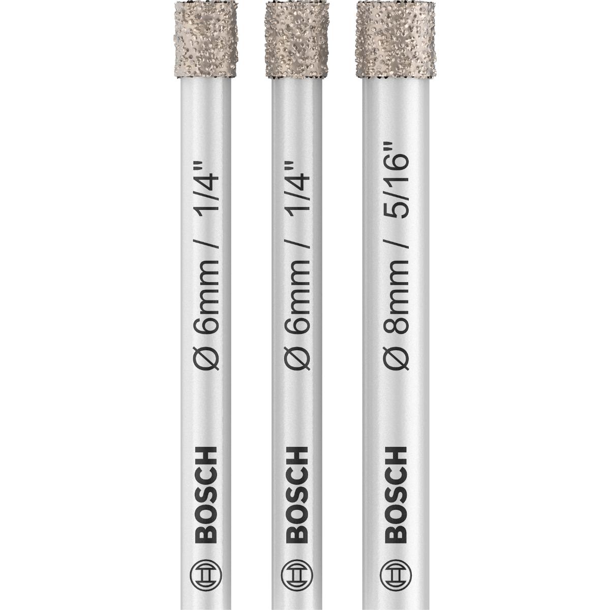 Bosch PRO Diamantbohrer-Set Expert for Ceramic (6, 6, 8 mm)