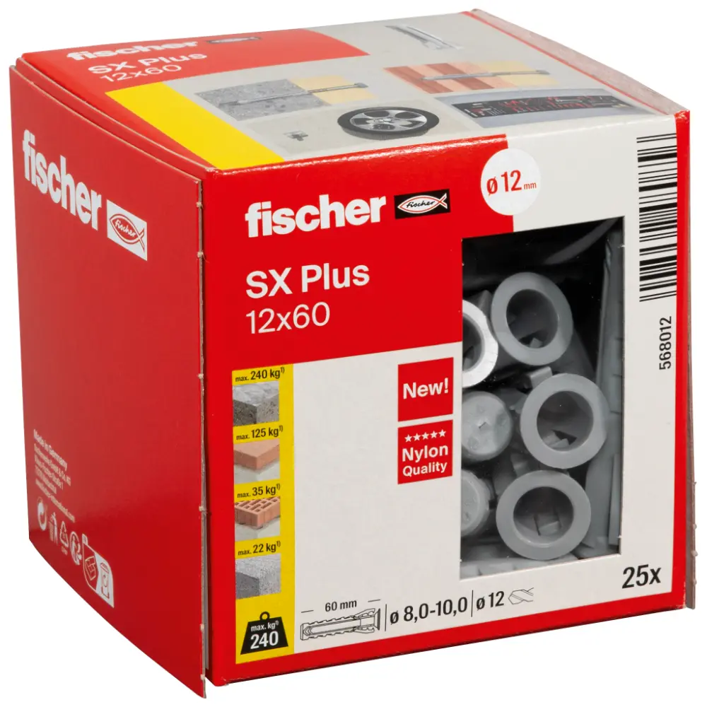 Fischer Spreizdübel SX Plus 12x60
