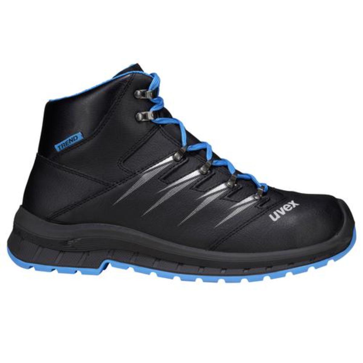 uvex 2 trend Sicherheitsschuh Stiefel S3, blau/schwarz