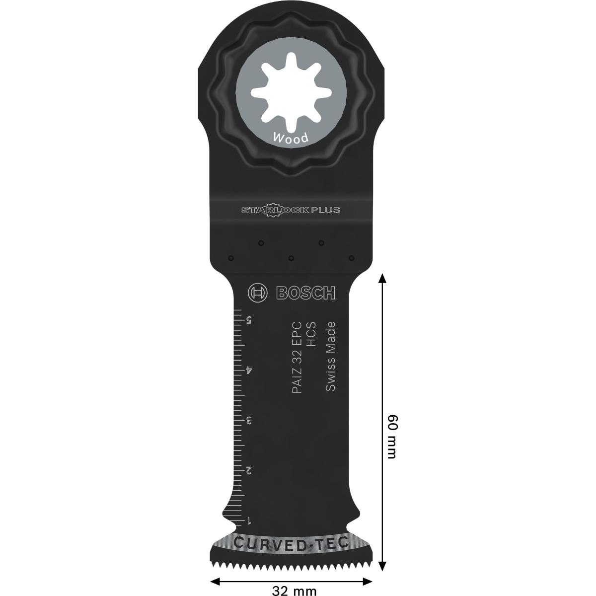 Bosch PAIZ 32 EPC Holz Tauchsägeblatt, Starlock, 32 x 60 mm, TU25, Min. Menge 25