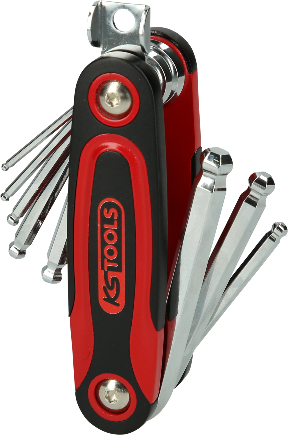 KS Tools Kugelkopf-Innensechskant-Winkelstiftschlüssel-Klapphalter, 8-tlg