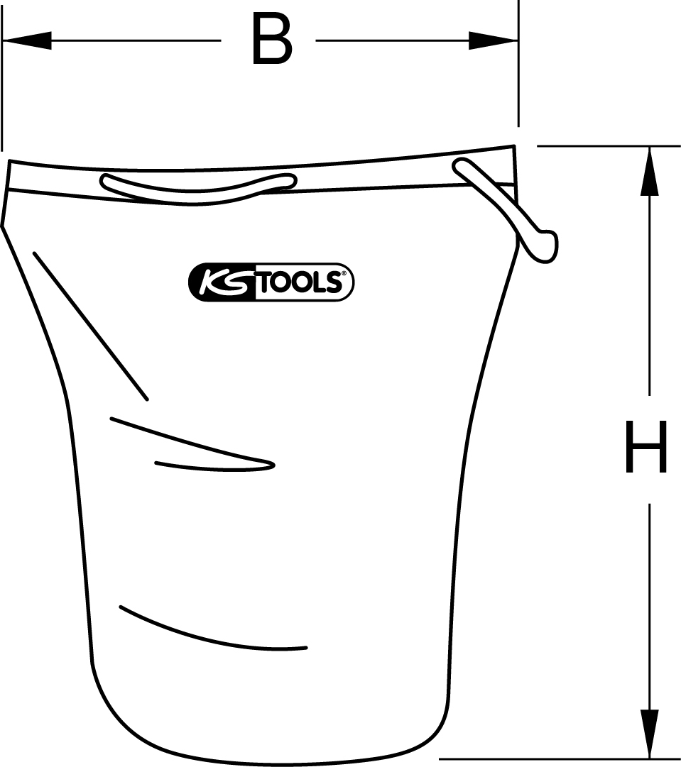 KS Tools Tragetasche für Arbeitsschutzhelm, 500mm