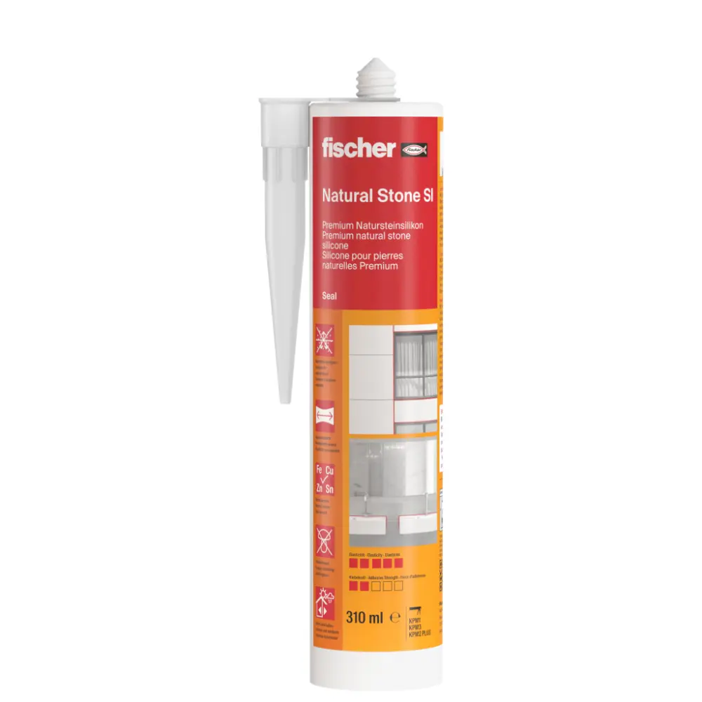 Fischer Natursteinsilikon Natural Stone SI (DNS) transparent 310 ml