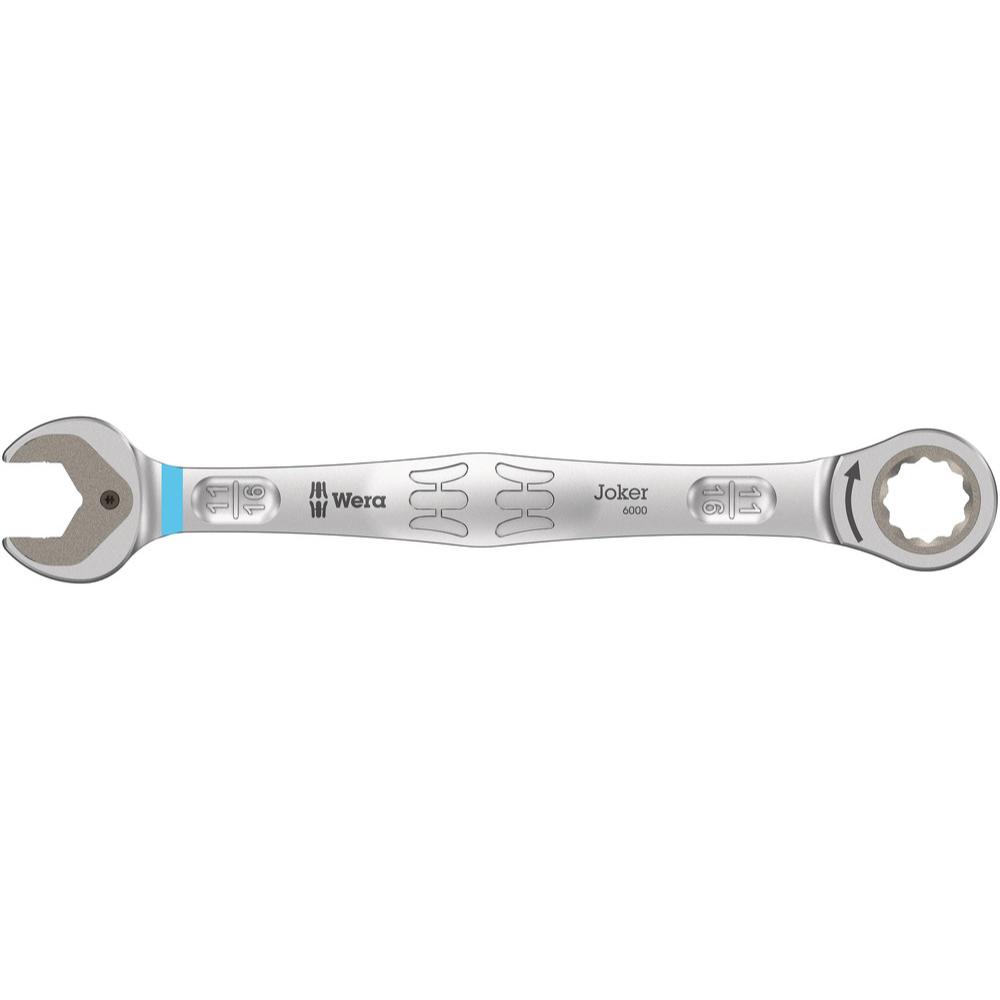 Wera 9632 Magnetleiste 6000 Joker Imperial 1 Maul-Ringratschenschlüssel-Satz