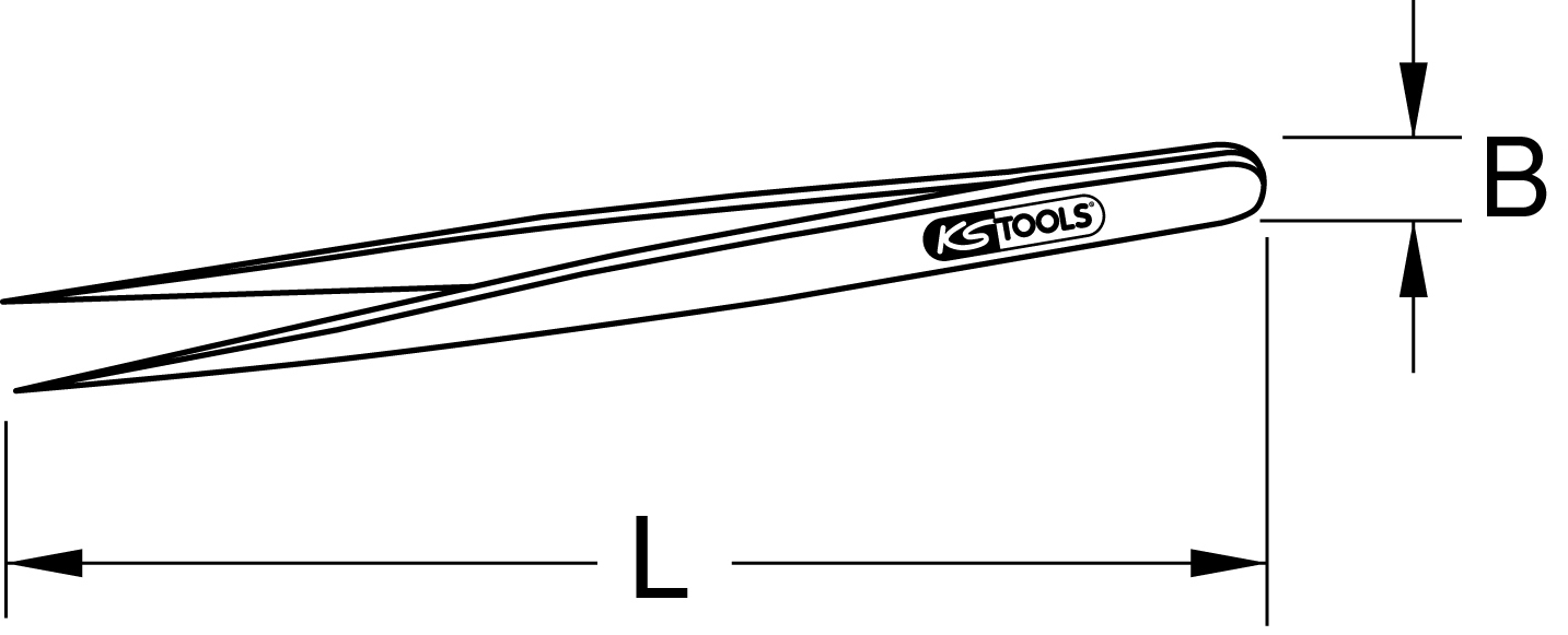 KS Tools TITANplus Pinzette