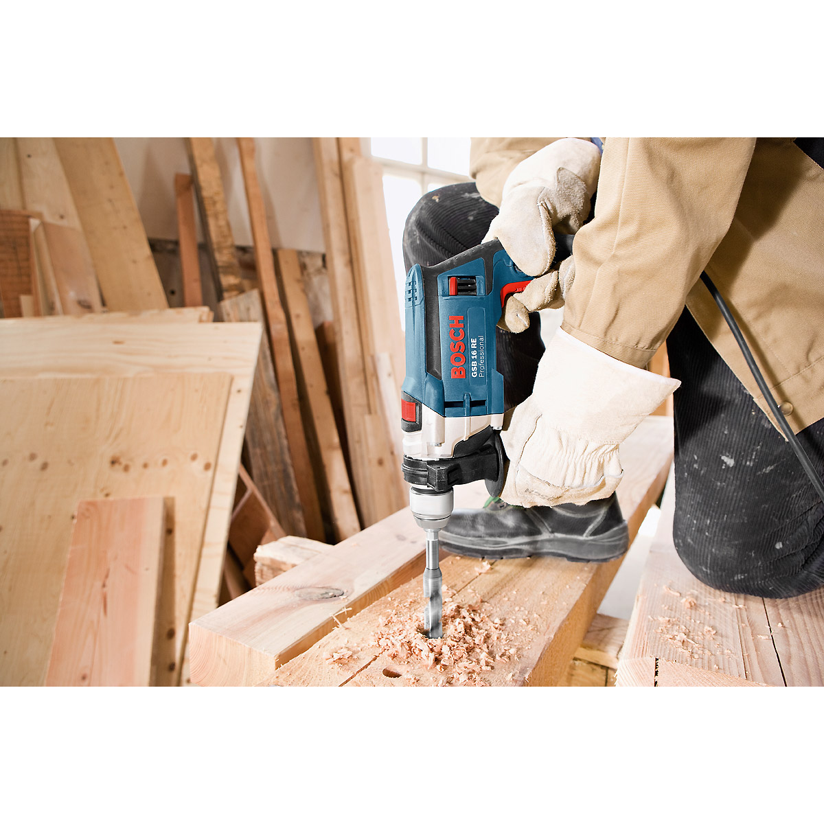 Bosch Schlagbohrmaschine GSB 16 RE, mit Handwerkerkoffer