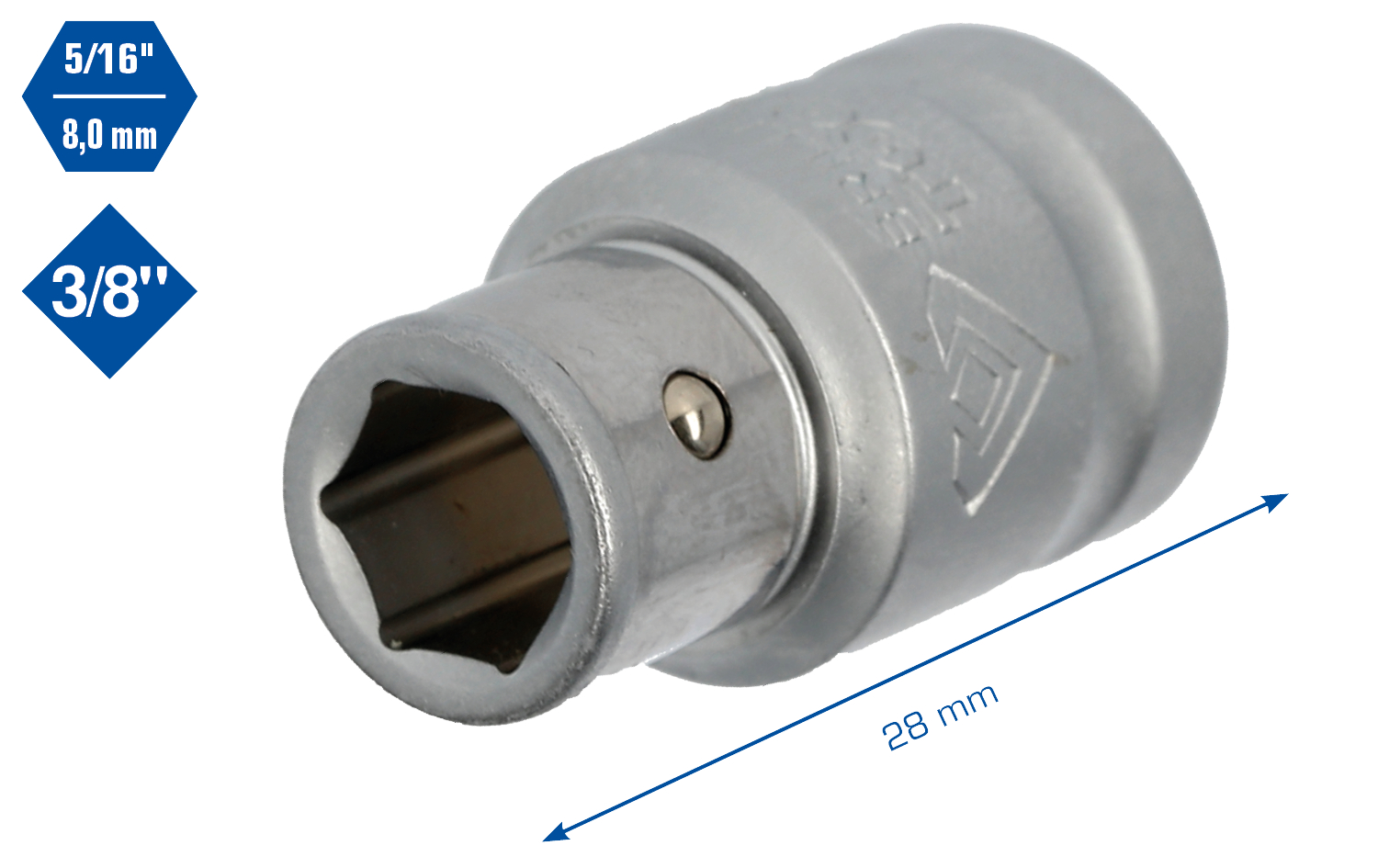 Brilliant Tools 3/8" Bit-Adapter auf 8 mm - BT021903