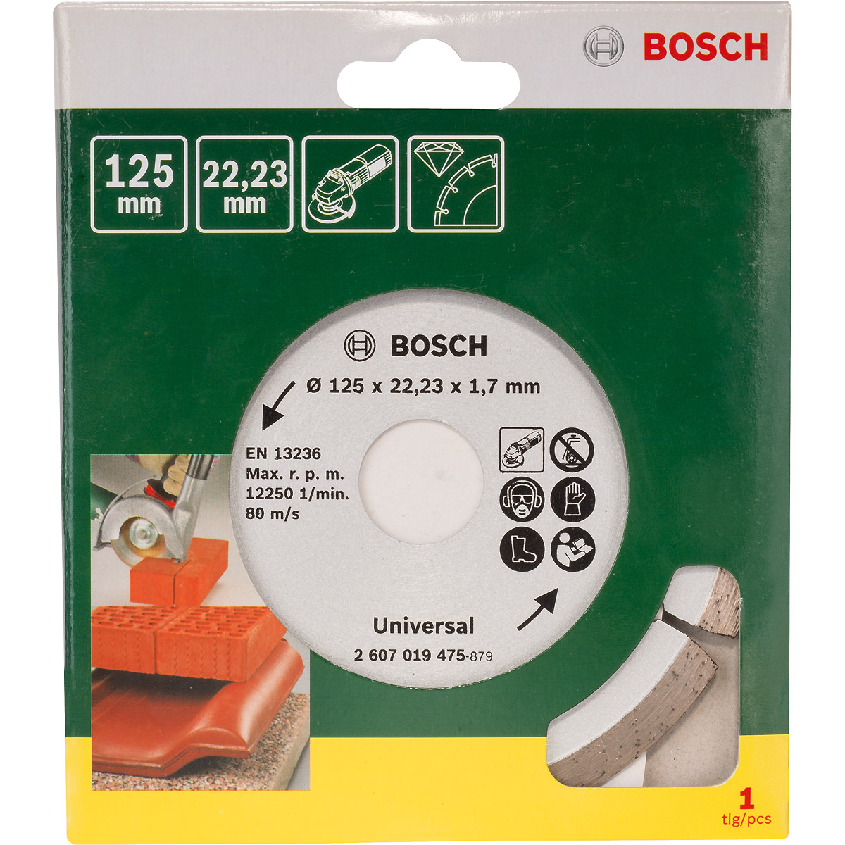 Bosch Diamanttrennscheibe für Baumaterial