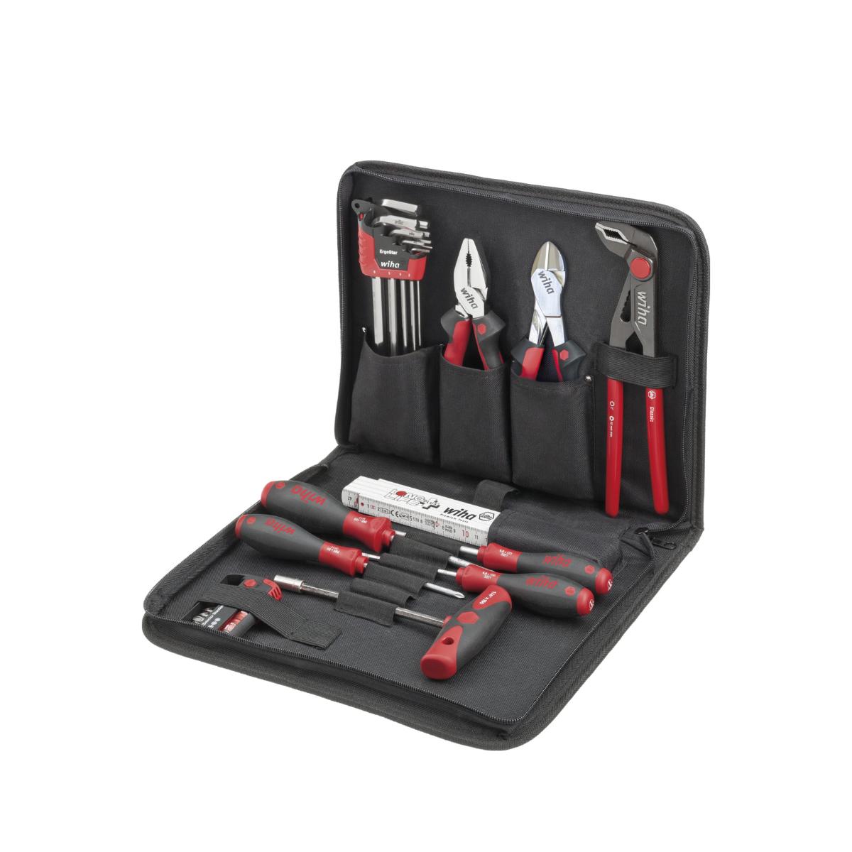 Wiha Werkzeug Set Mechaniker gemischt 32-teilges Set mit Werkzeugmappe