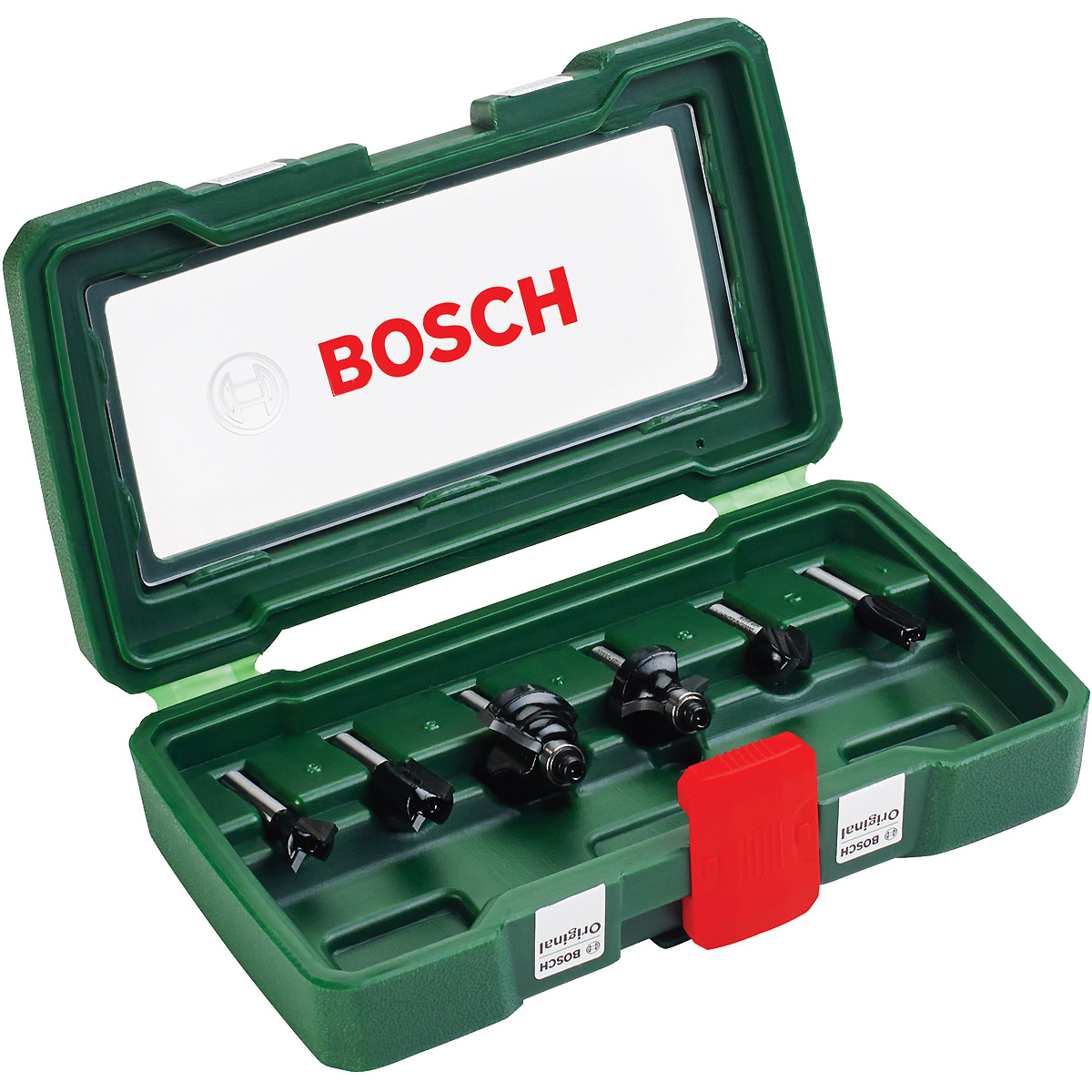 Bosch HM-Fräser-Set mit 6 mm Schaft, 6-teilig