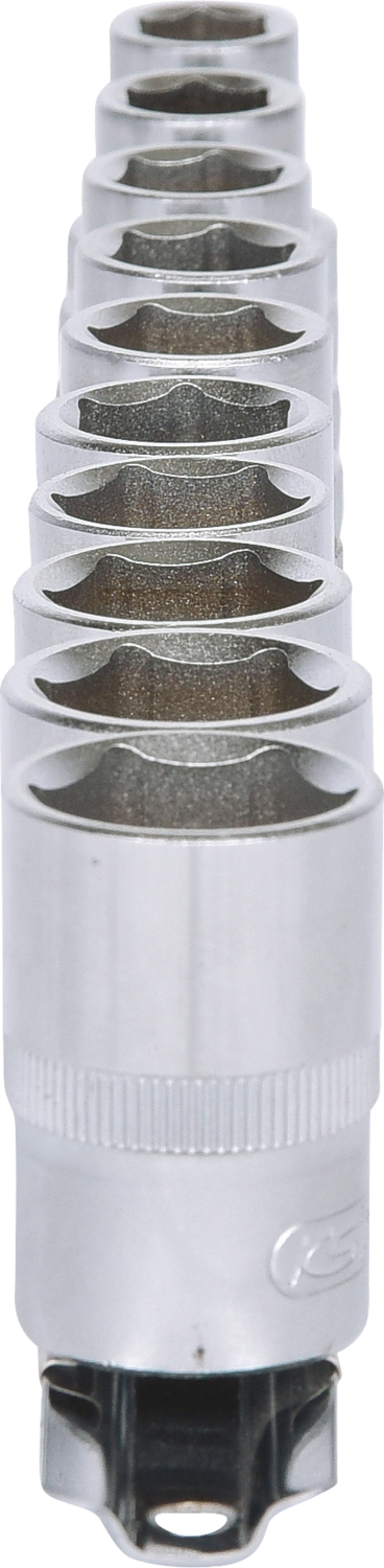 KS Tools 1/2" Sechskant-Stecknuss-Satz,10-tlg 10-19mm