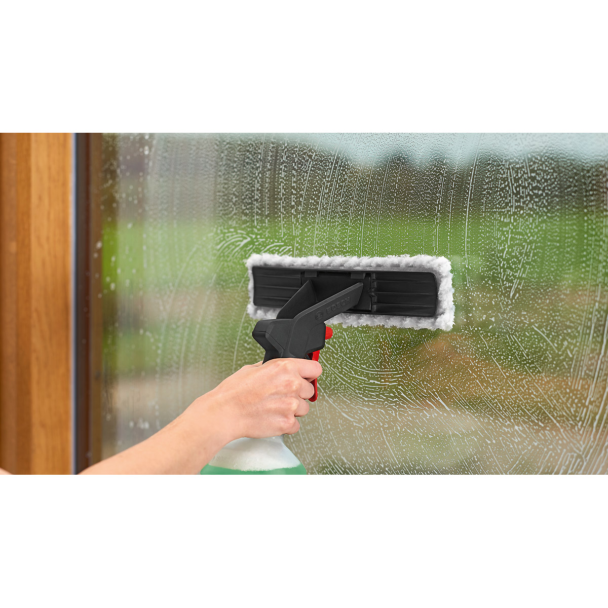 Bosch Ersatzmikrofasertücher lang, Systemzubehör für Fenstersauger GlassVAC