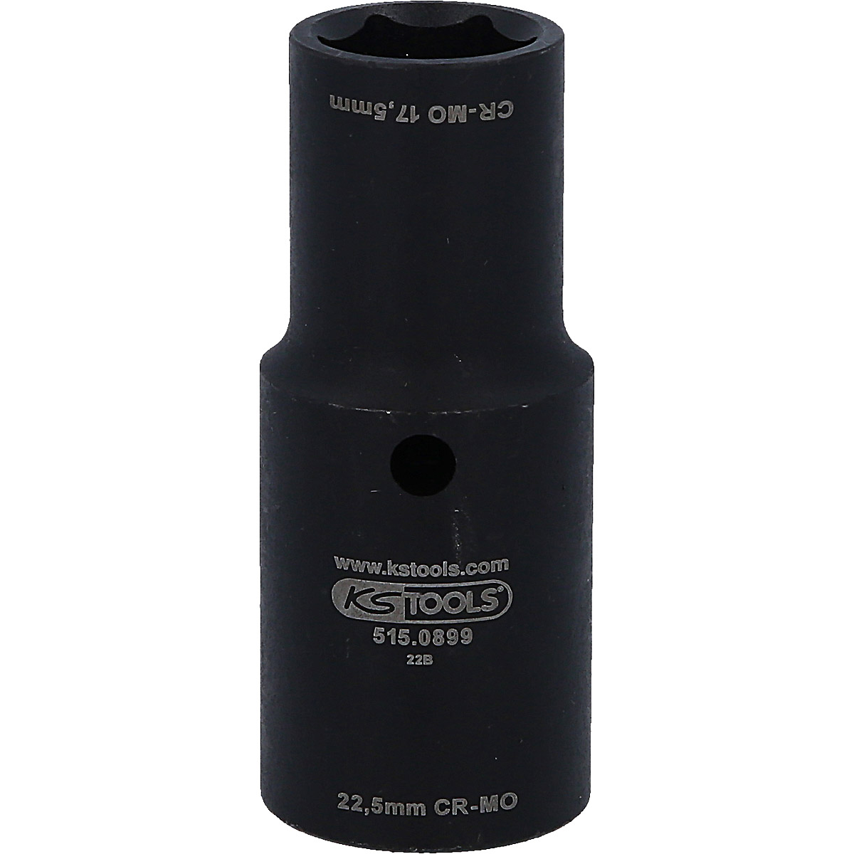KS Tools 1/2" Spezial-Alu-Felgen 2 in 1 Kraft-Stecknuss, 17,5 / 22,5 mm