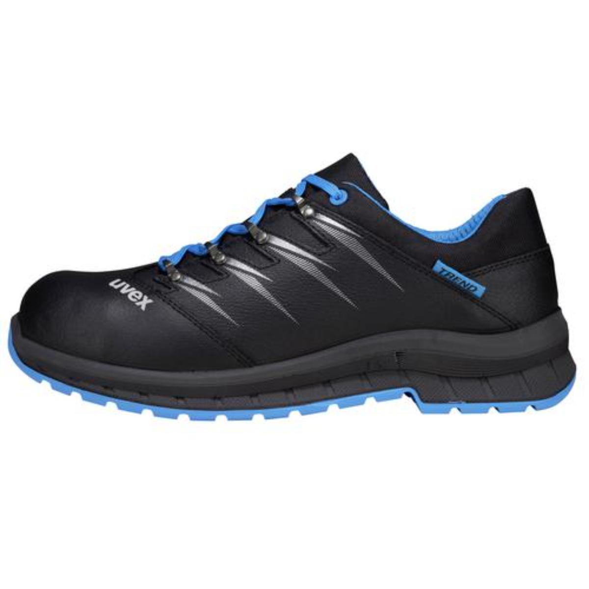 uvex 2 trend Sicherheitsschuh S2 Halbschuh, blau/schwarz