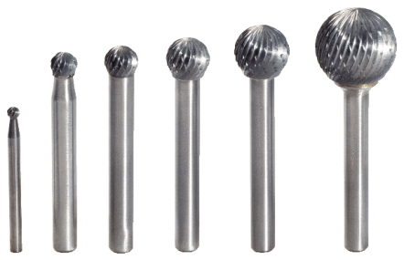 KS Tools HM Kugel-Frässtift Form D