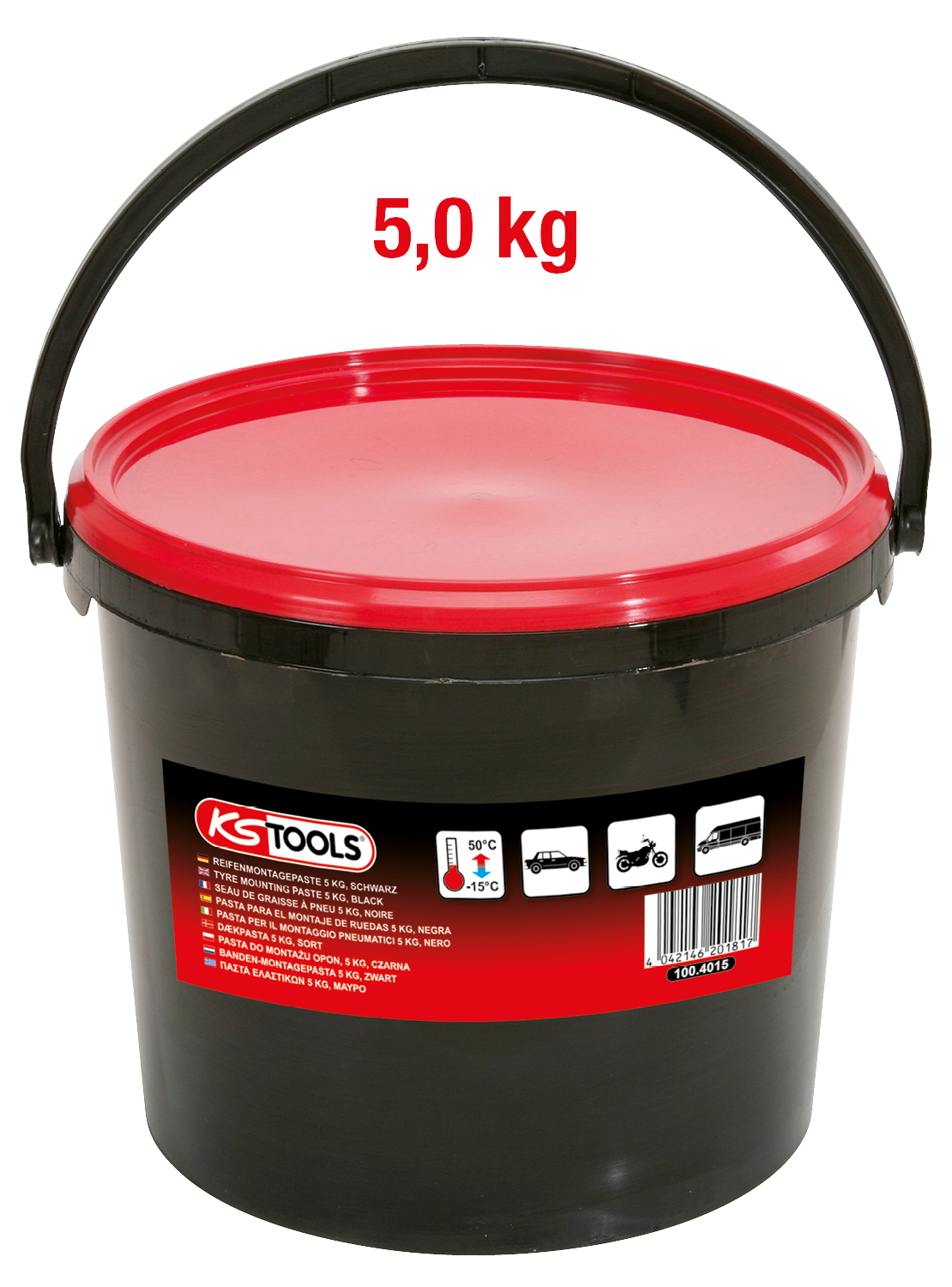 KS Tools Reifenmontagepaste 5 kg, schwarz