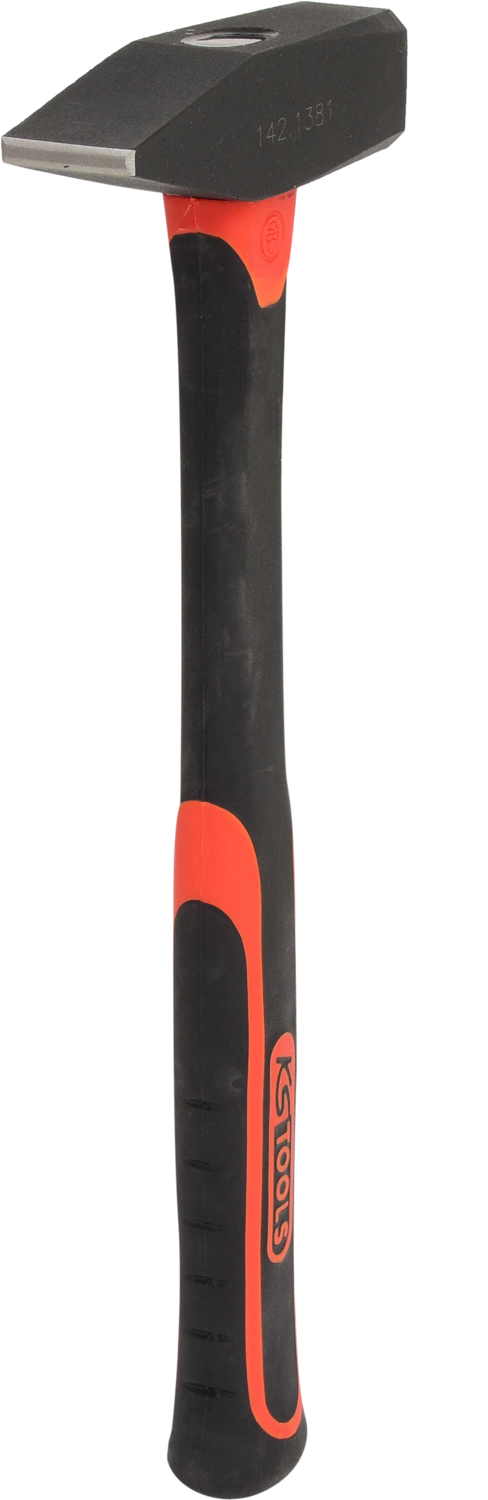 KS Tools Schlosserhammer mit Fiberglasstiel