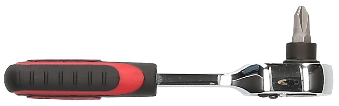 KS Tools 1/4" CHROMEplus Bit-Umschaltknarre, 115mm