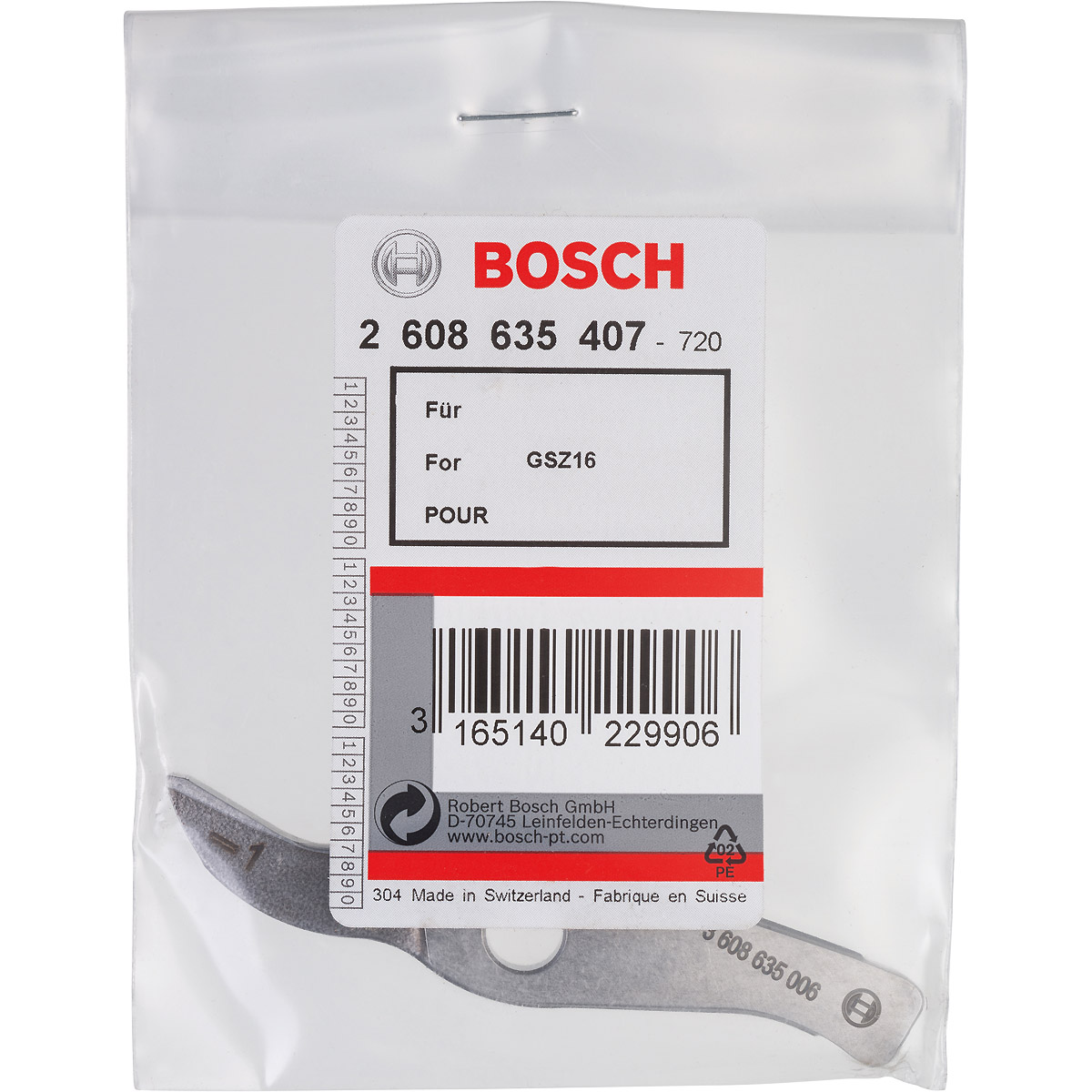 Bosch Messer gerade bis 1,0 mm, für Bosch-Schlitzschere GSZ 160 Professional