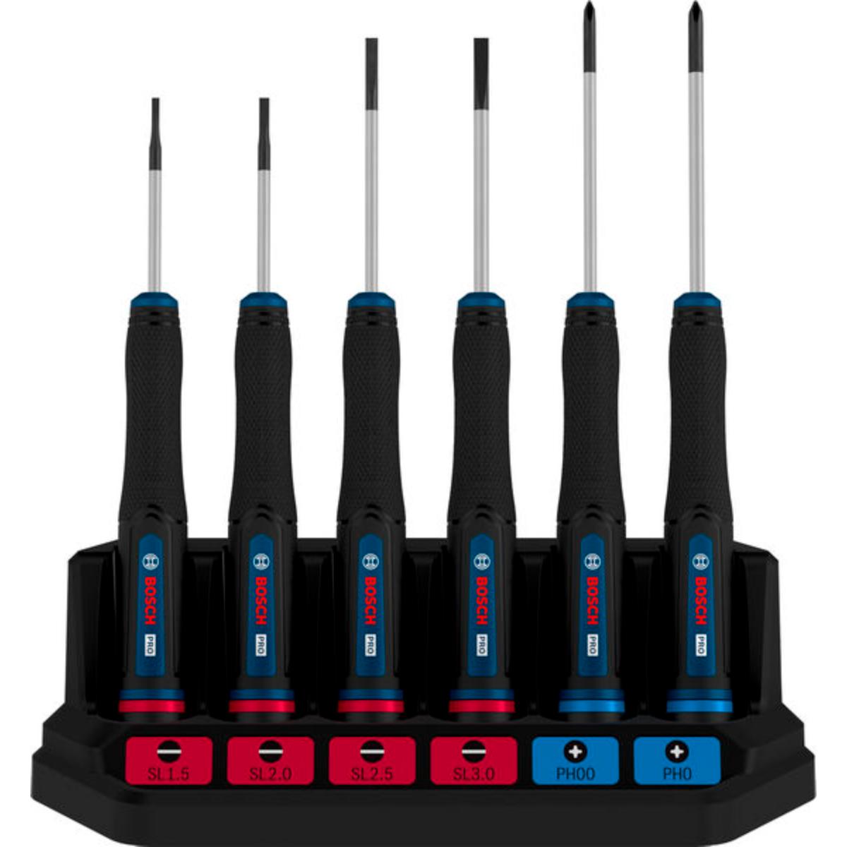 Bosch PRO Präzisionsschraubendreher PH/SL, 6-teilges Set