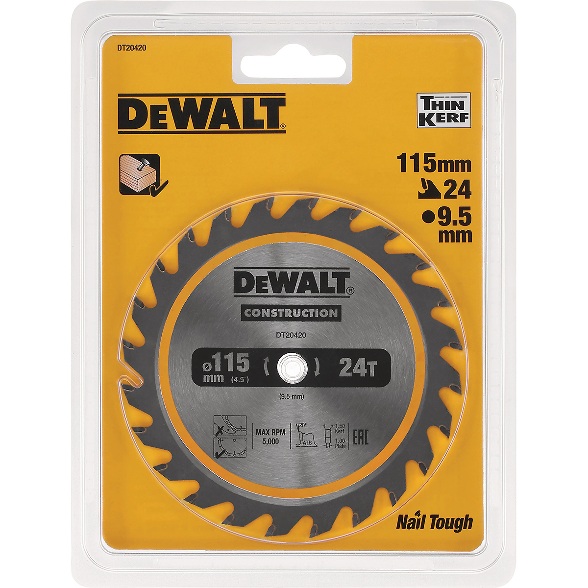 DEWALT CONSTRUCTION Kreissägeblatt Akku