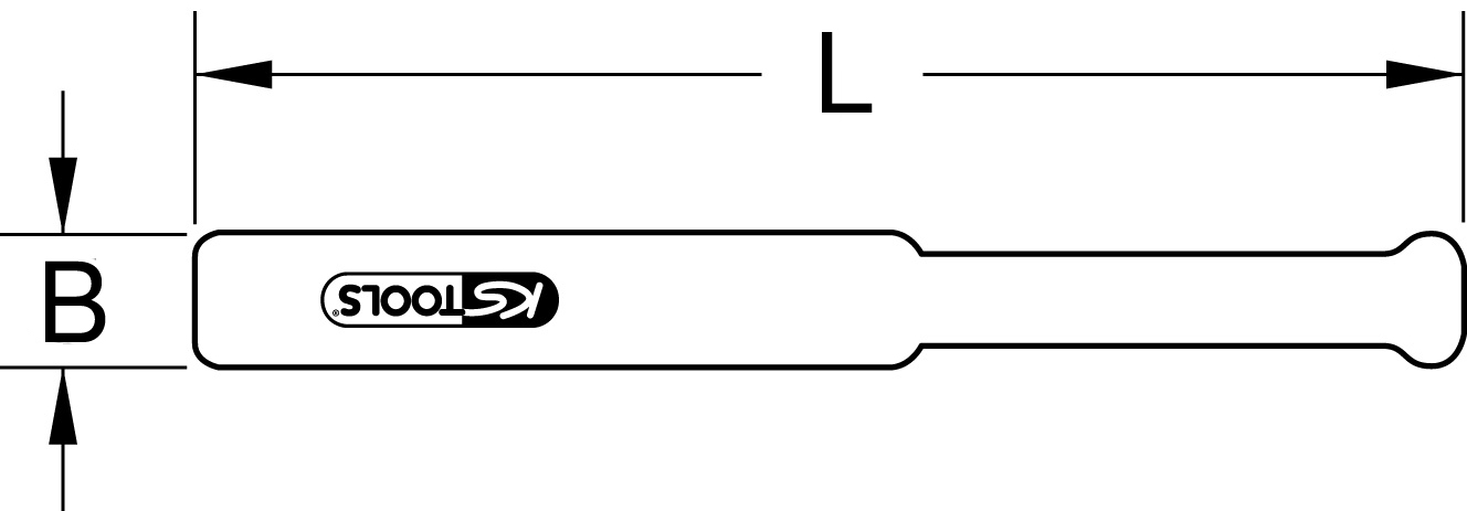 KS Tools Kunststoffspreizkeil, 20x170mm