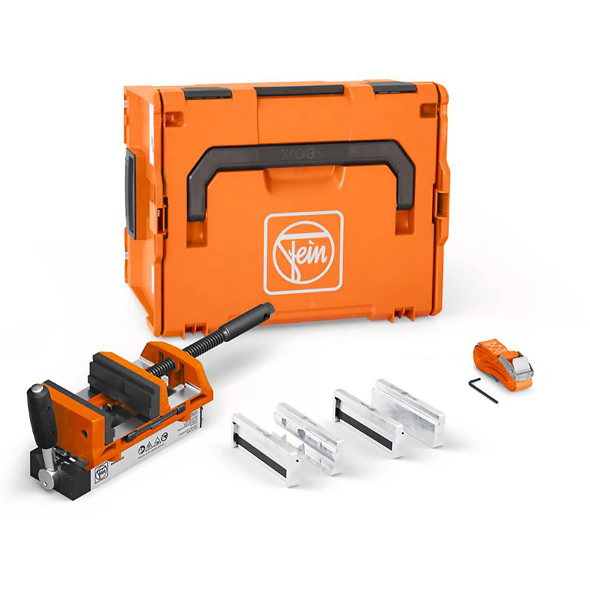 Fein Magnetschraubstock mit Backenbreite von 100 mm VersaMAG Schraubstock Set inkl. Schutzbacken aus