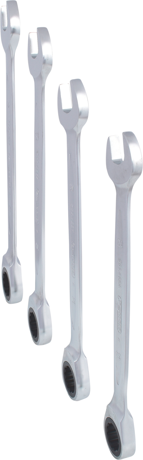 KS Tools GEARplus Ratschenringmaulschlüssel-Satz, 4-tlg 24-32mm