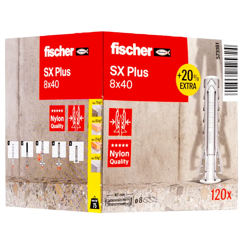 Fischer Spreizdübel SX Plus 8x40 +20%