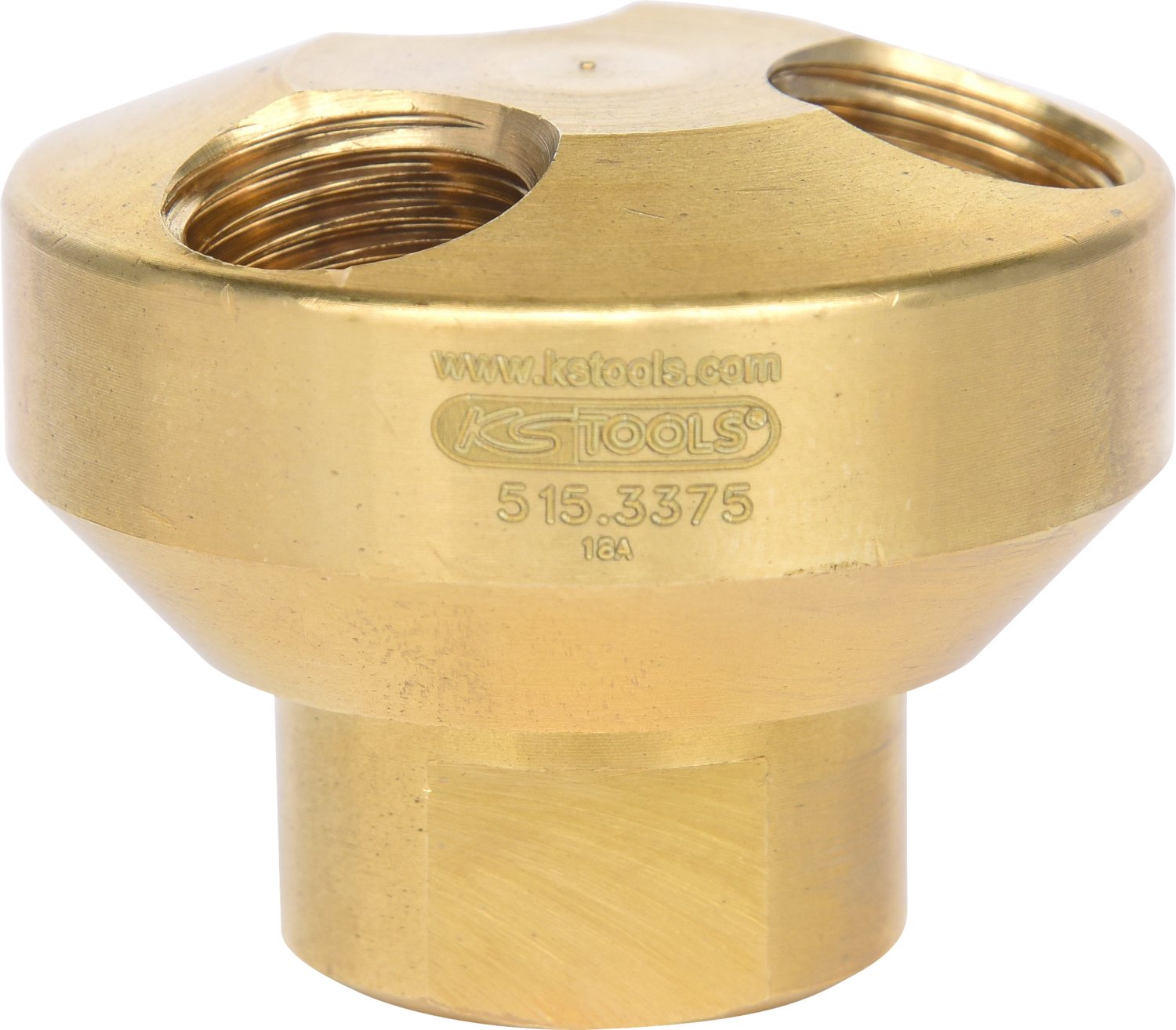 KS Tools 1/4" Messing-Druckluft 3-fach Verteiler, 41mm