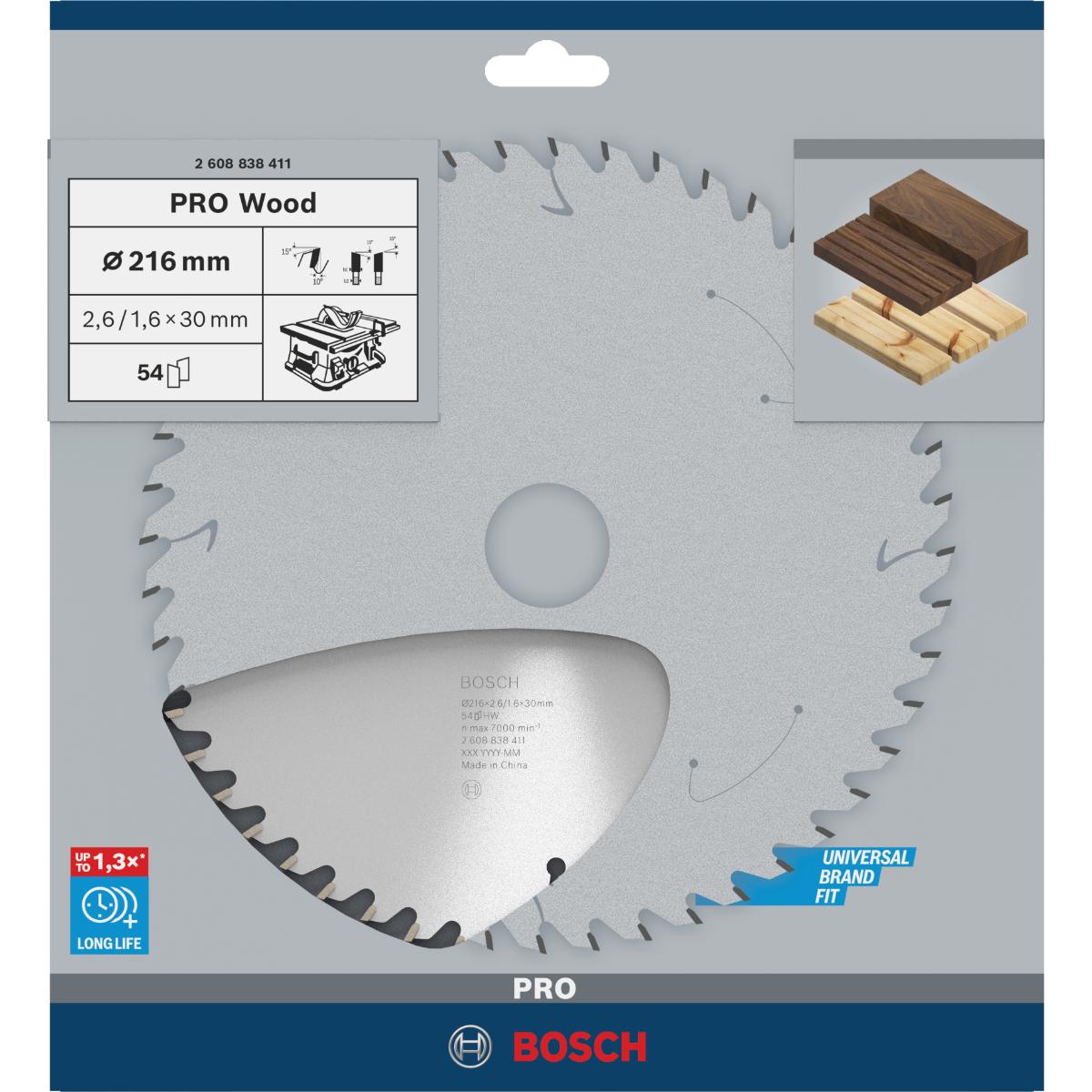 Bosch PRO Kreissägeblatt Optiline Wood