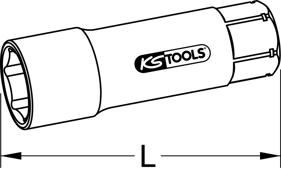 KS Tools 19mm TRIPLEplus Durchgangs-Verlängerung, 75mm