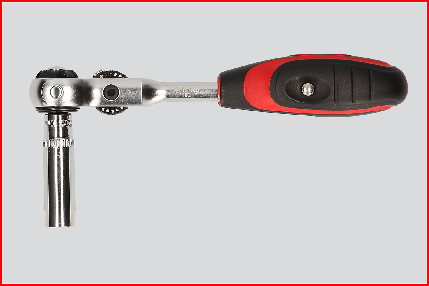 KS Tools 1/4" MODIFIX Mini-T-Griff-Schwenkkopf-Knarre, 72 Zahn