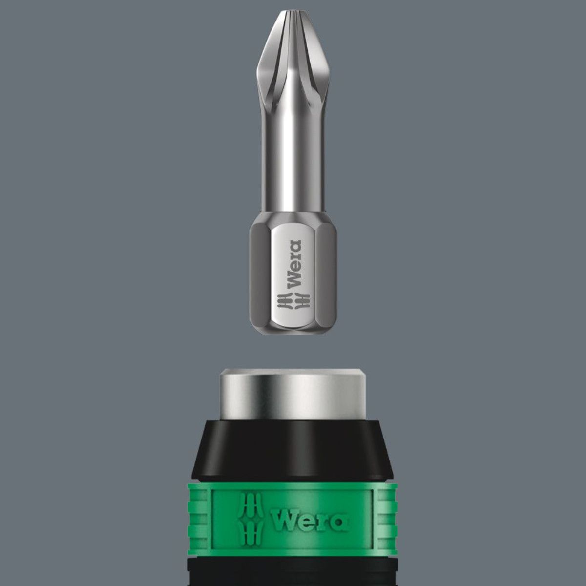 Wera Serie 7400 Kraftform Drehmomentschraubendreher + Rapidaptor Schnellwechselfutter, Heftgröße 105