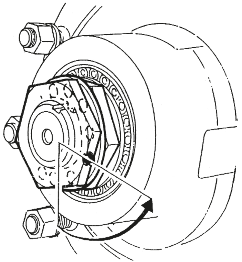 KS Tools Achsmuttern-Schlüssel für SAF 85mm, Ø 118mm