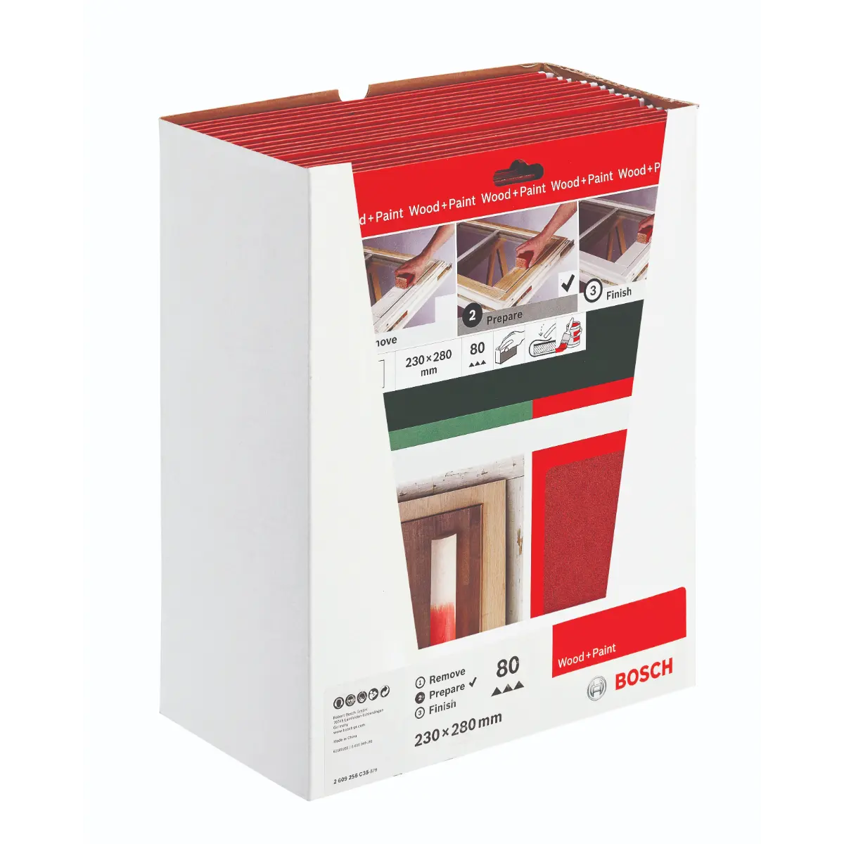Bosch Handschleifpapier Universal Prepare, 230 x 280 mm, P80