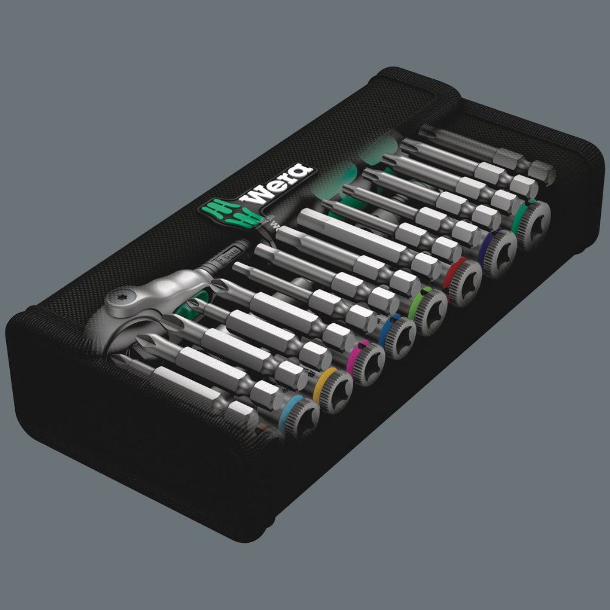 Wera 8100 SA 9 Zyklop Speed-Knarrensatz, 1/4"-Antrieb, zöllig, 28-teilig