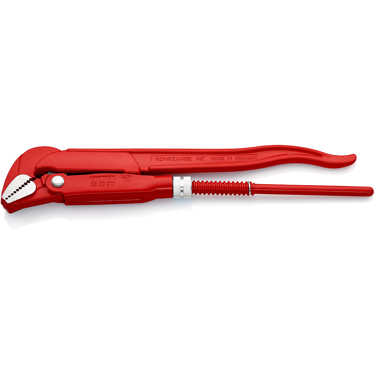 KNIPEX Rohrzange 45° 320 mm rot pulverbeschichtet