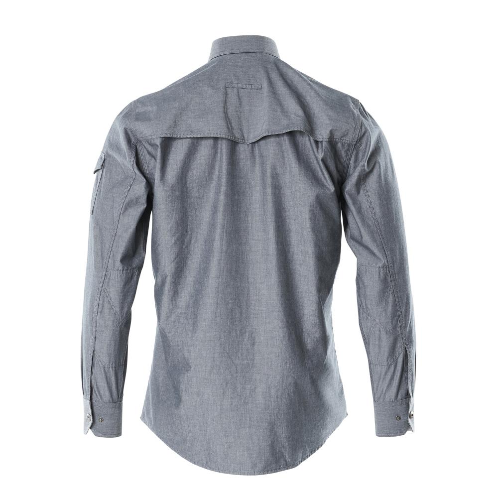 MASCOT Norwood Herren Langarmhemd CROSSOVER dunkelblau Denim