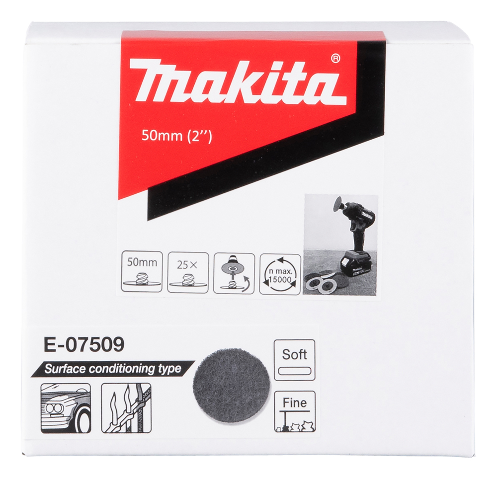 Makita Vliesscheibe, 50 mm - weich fein   - E-07509