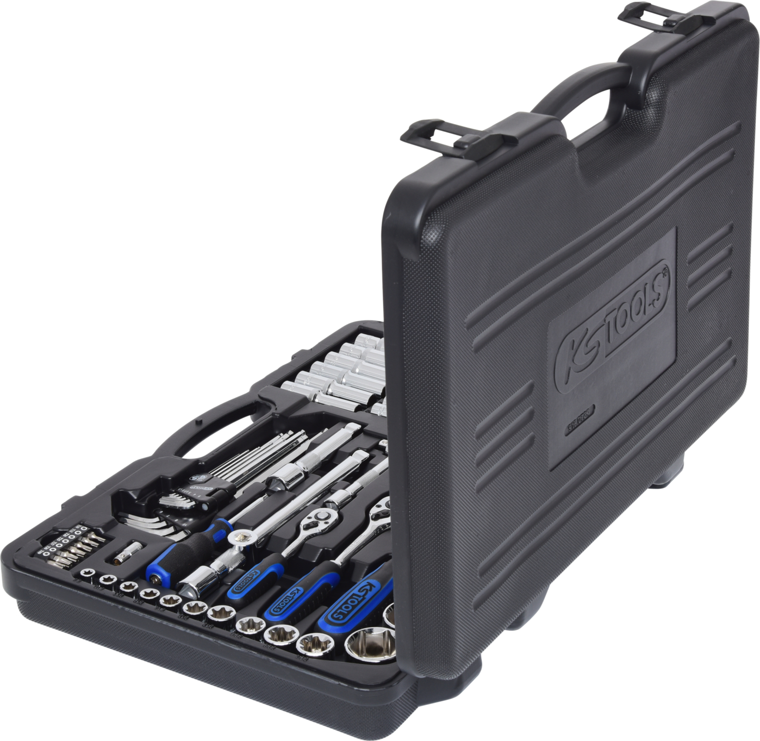 KS Tools 1/4"+3/8"+1/2" CHROMEplus Steckschlüssel-Satz, 124-tlg
