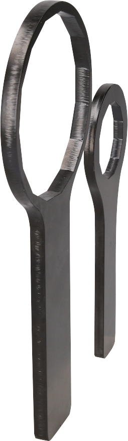 KS Tools 1/2" Ölfilterschlüssel-Satz für Mitsubishi, Ø 86-41 mm - 15-12 Flächen, 2-tlg
