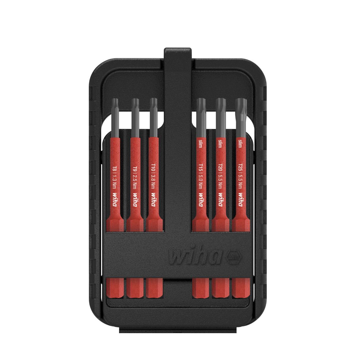 Wiha Bit Set slimBit electric TORX 6-teilges Set