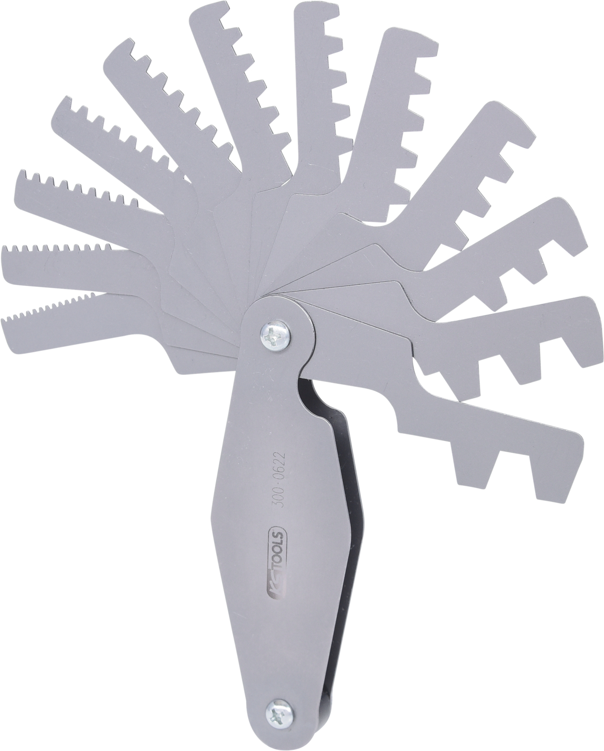 KS Tools Trapez-Gewindestahllehre, für 30° Gewinde, 2-12mm