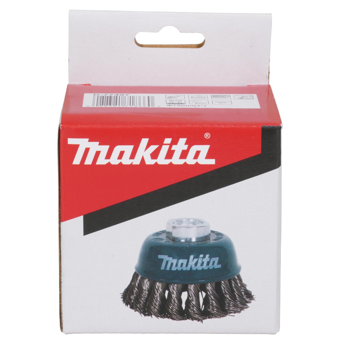 Makita Topfbürste M14 gezopft INOX