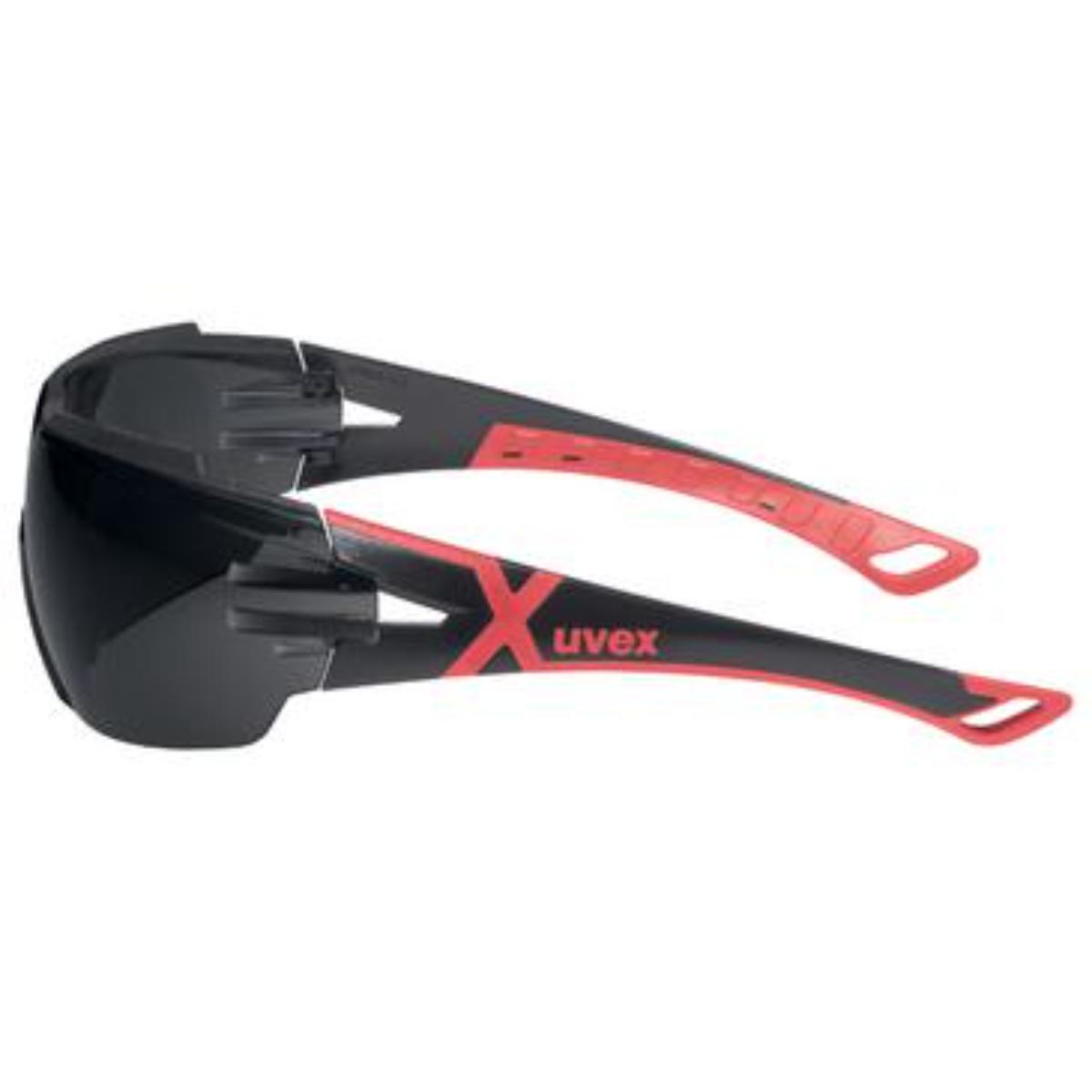 uvex Bügelbrille pheos cx2 Infrarotschutz 5,0 schwarz, rot