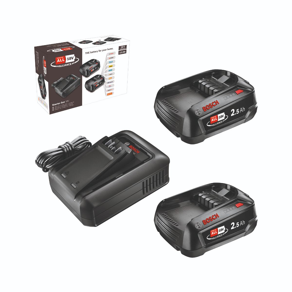 Bosch Starter-Set 18V (2 x 2,5 Ah + AL 18V-44)